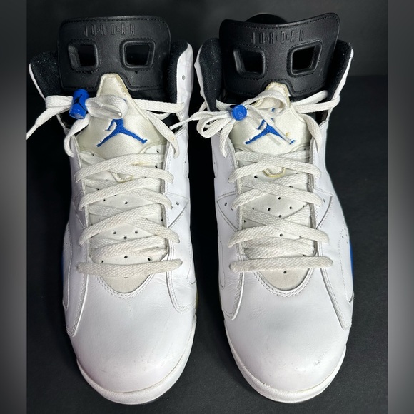 White and Blue Air Jordan Sneakers size 14 Excellent condition